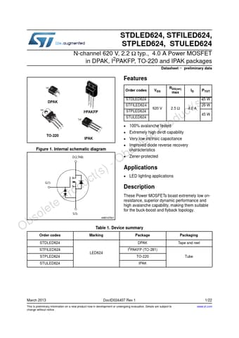  Datasheet Preview Page 1