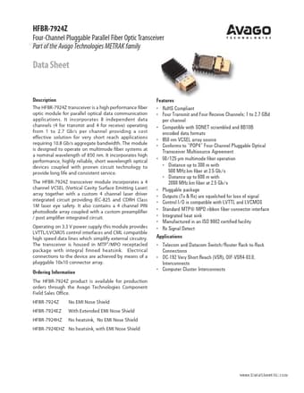  Datasheet Preview Page 1