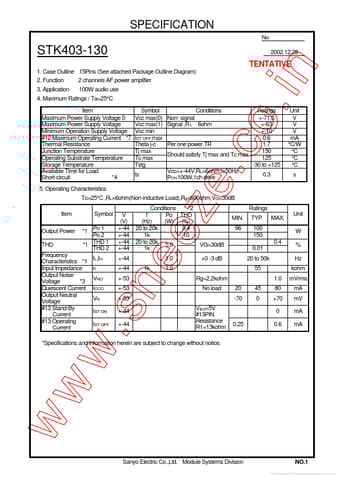  Datasheet Preview Page 1