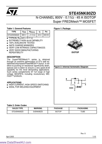  Datasheet Preview Page 1
