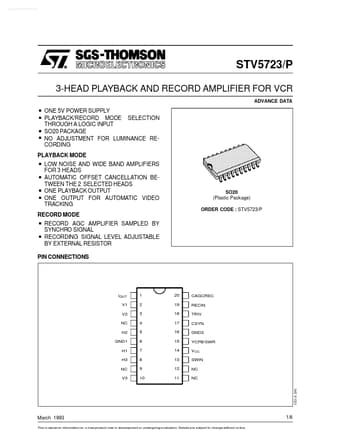  Datasheet Preview Page 1