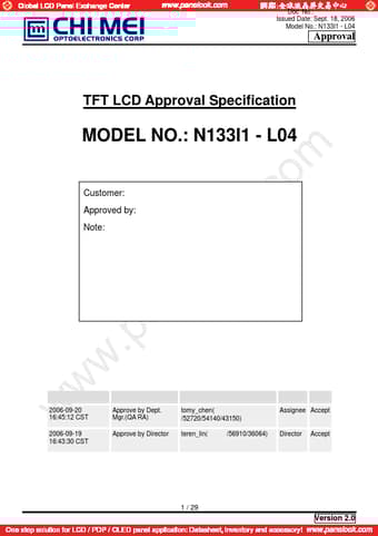  Datasheet Preview Page 1