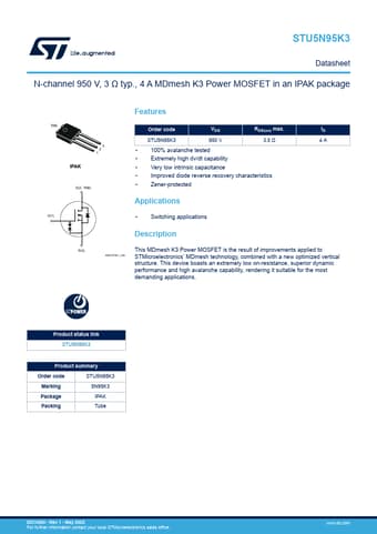  Datasheet Preview Page 1