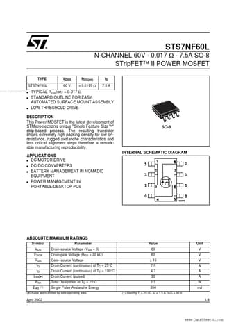  Datasheet Preview Page 1