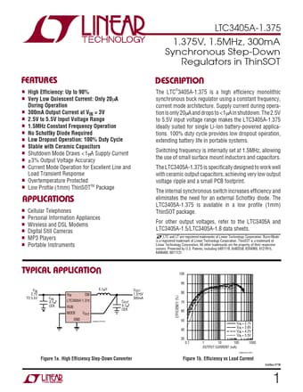  Datasheet Preview Page 1