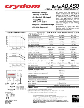  Datasheet Preview Page 1