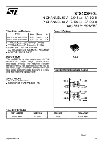  Datasheet Preview Page 1