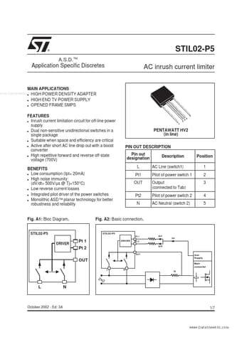  Datasheet Preview Page 1