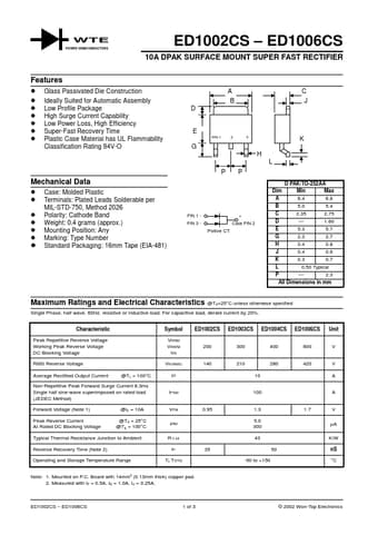  Datasheet Preview Page 1