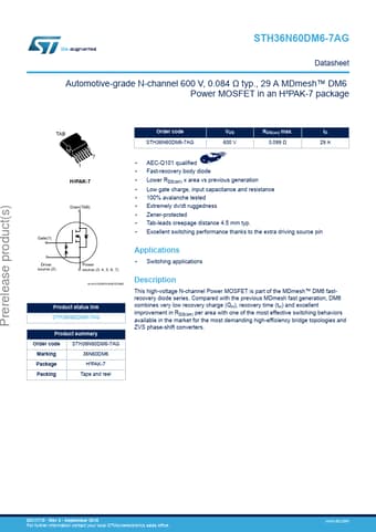  Datasheet Preview Page 1