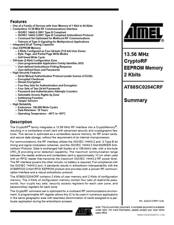  Datasheet Preview Page 1