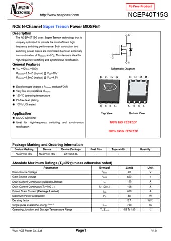  Datasheet Preview Page 1