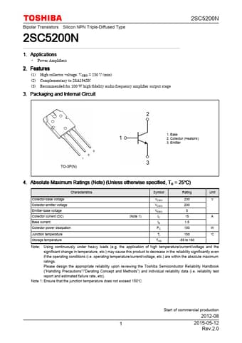  Datasheet Preview Page 1