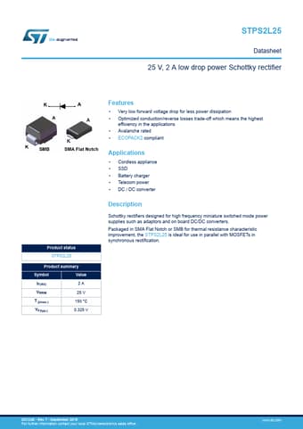  Datasheet Preview Page 1