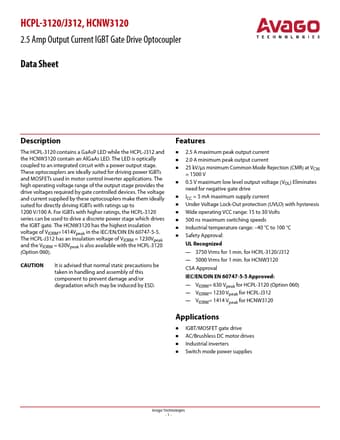  Datasheet Preview Page 1