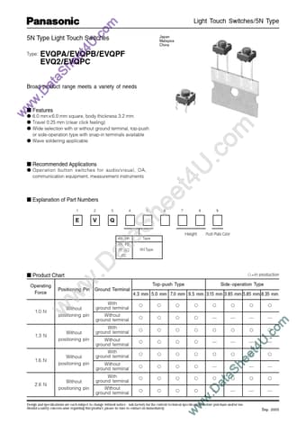  Datasheet Preview Page 1