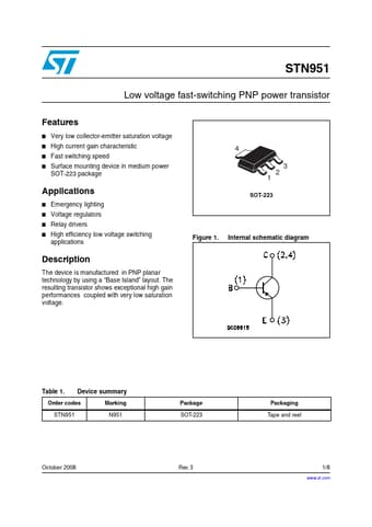  Datasheet Preview Page 1