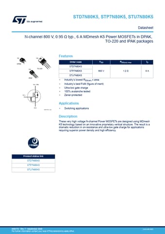  Datasheet Preview Page 1