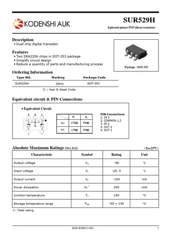  Datasheet Preview Page 1