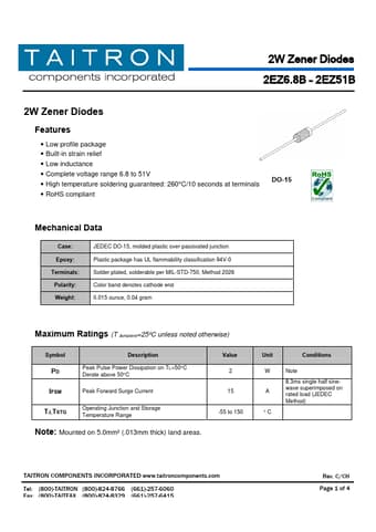  Datasheet Preview Page 1