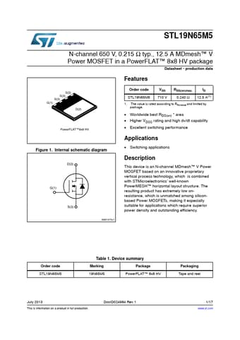  Datasheet Preview Page 1