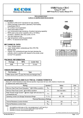  Datasheet Preview Page 1