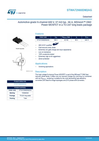  Datasheet Preview Page 1