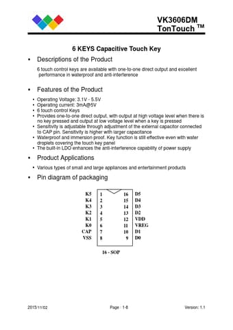  Datasheet Preview Page 1