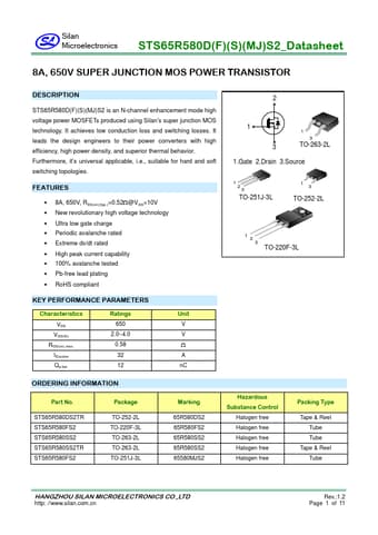  Datasheet Preview Page 1