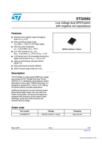  Datasheet Preview Page 1