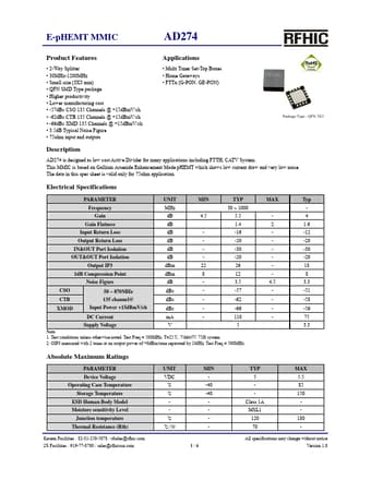  Datasheet Preview Page 1