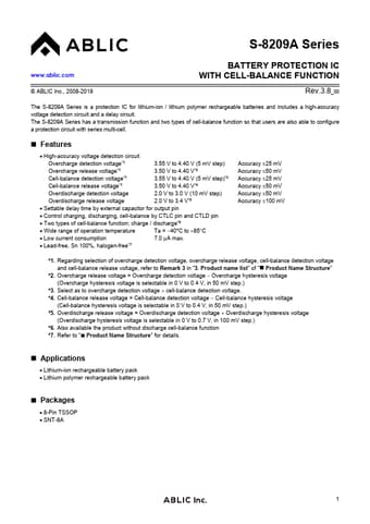  Datasheet Preview Page 1