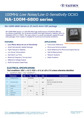  Datasheet Preview Page 1