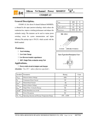  Datasheet Preview Page 1