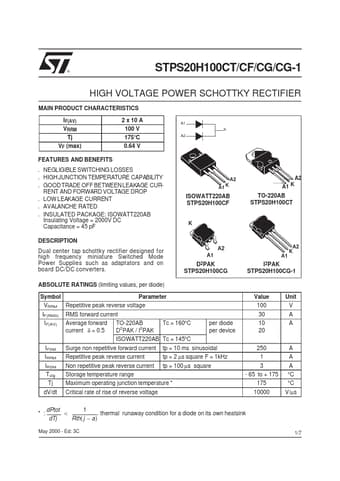  Datasheet Preview Page 1