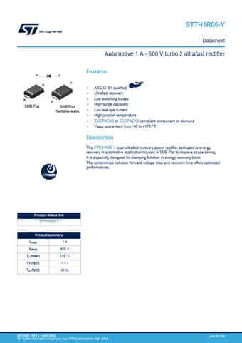  Datasheet Preview Page 1