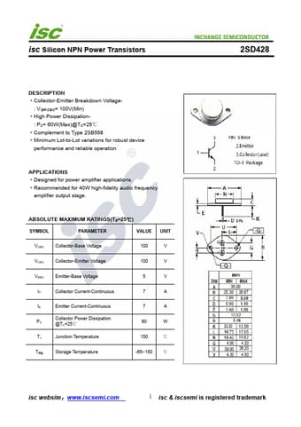  Datasheet Preview Page 1
