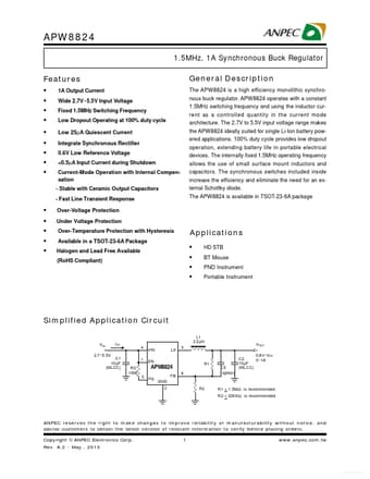  Datasheet Preview Page 1