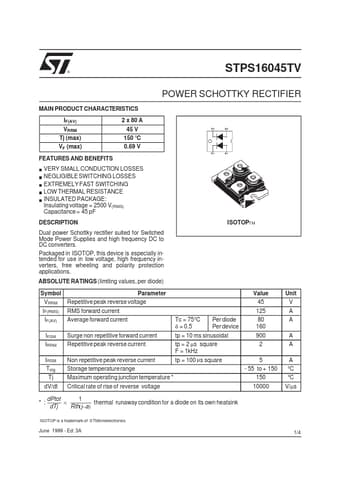  Datasheet Preview Page 1