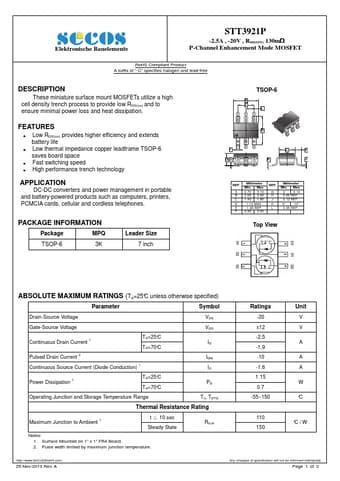  Datasheet Preview Page 1