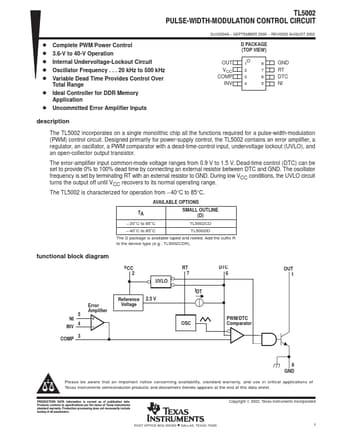  Datasheet Preview Page 1