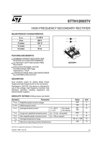  Datasheet Preview Page 1