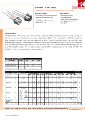  Datasheet Preview Page 1