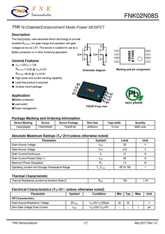  Datasheet Preview Page 1