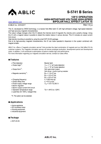  Datasheet Preview Page 1