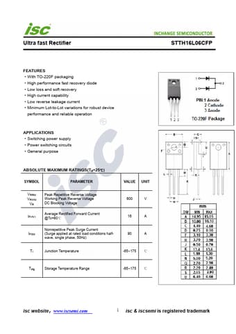  Datasheet Preview Page 1
