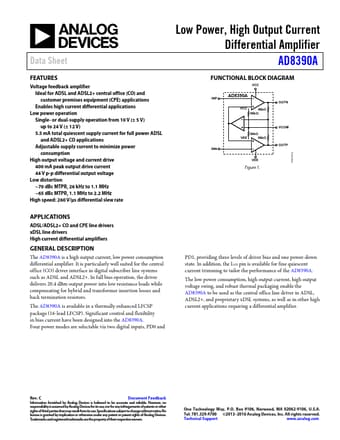  Datasheet Preview Page 1