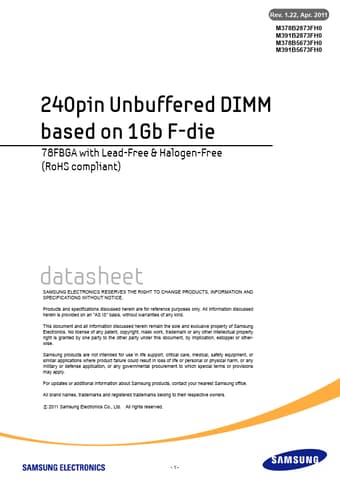  Datasheet Preview Page 1