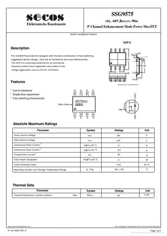  Datasheet Preview Page 1