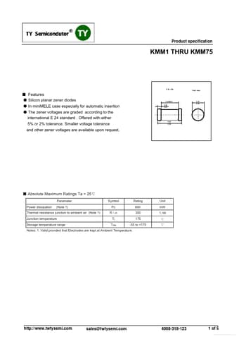  Datasheet Preview Page 1